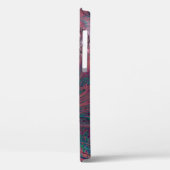 フラクタルピンクモダングリーン手書き名 Case-Mate iPhoneケース (裏面 / 左)