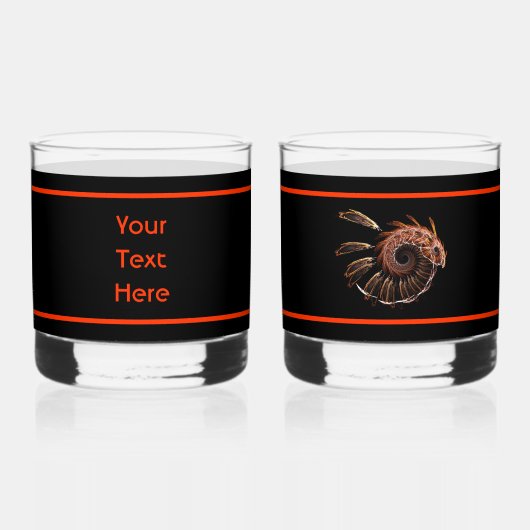 フラクタルファイアバード ウイスキーグラス (裏面)