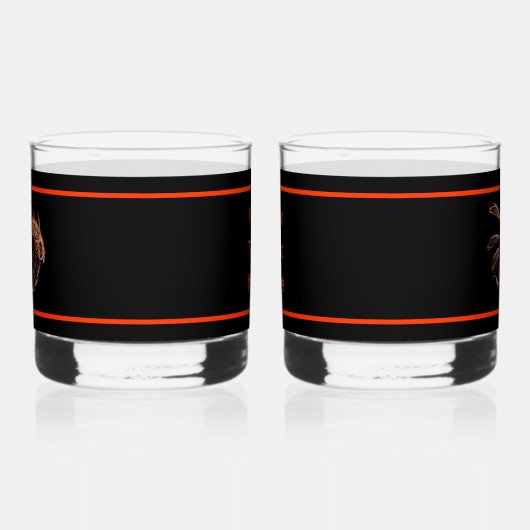 フラクタルファイアバード ウイスキーグラス (左)