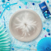 フラクタルファンシースノーフレーク ペーパープレート (パーティー)