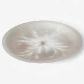 フラクタルファンシースノーフレーク ペーパープレート (アングル)