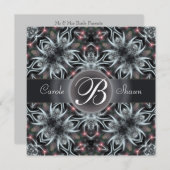 フラクタルファンタジースカイモノグラム結婚式招待状 招待状 (正面/裏面)