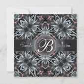 フラクタルファンタジースカイモノグラム結婚式招待状 招待状 (正面)