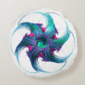 フラクタルファンタジー旋回円枕 ラウンドクッション (裏面)