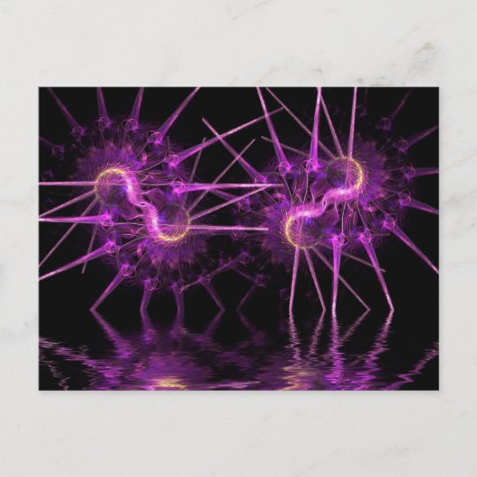 フラクタルファンタジー昆虫はがき ポストカード (正面)