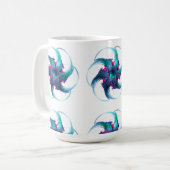 フラクタルファンタジー渦巻きマグカップ コーヒーマグカップ (正面左)