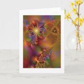 フラクタルファンタジー25 カード (黄色い花)