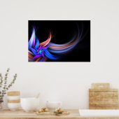 フラクタルフェザーデザイン ポスター (キッチン)