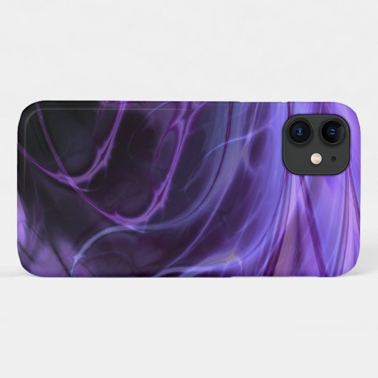 フラクタルフェザー（紫） Case-Mate iPhoneケース (裏面(横))