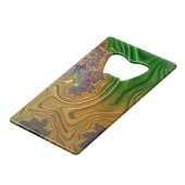 フラクタルフォレストボトルオープナー クレジットカード栓抜き (正面アングル)