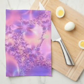 フラクタルフラワーキッチンタオル キッチンタオル (四つ折り)