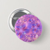 フラクタルフラワーボタン 缶バッジ (正面&裏面)
