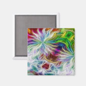 フラクタルフラワーマグネット マグネット (正面/裏面)