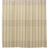 フラクタルブラウンおよびタンによって玉を付けられるプリントのシャワー・カーテン シャワーカーテン (正面)