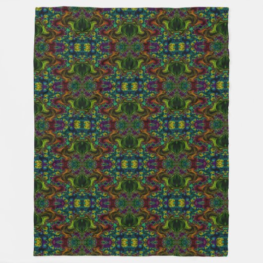 フラクタルブランケット1 フリースブランケット (正面)