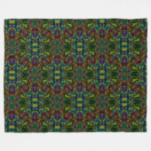 フラクタルブランケット1 フリースブランケット (正面(横))