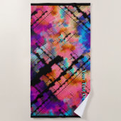 フラクタルブレインストーミング ビーチタオル (正面)