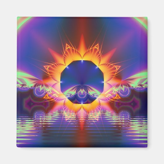 フラクタルプリント磁石 マグネット (正面)