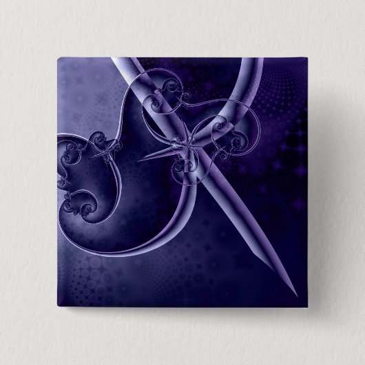 フラクタルボタン 缶バッジ (正面)