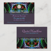 フラクタルマンダラアーツビッグビジネスカード 名刺 (正面/裏面)