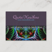 フラクタルマンダラアーツビッグビジネスカード 名刺 (裏面)