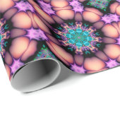 フラクタルマンダラサイケデリックフローラ ラッピングペーパー (ロールコーナー)