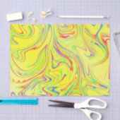 フラクタルモダンを伴う曲がったパタ違うーン 薄葉紙 (クラフト)