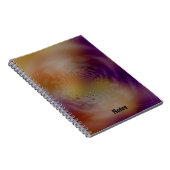 フラクタルモダンサンセットデザイン背景 ノートブック (右側)