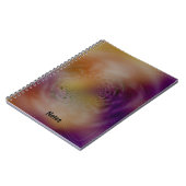 フラクタルモダンサンセットデザイン背景 ノートブック (左側)