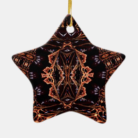 フラクタルユーカスタムの星オーナメント セラミックオーナメント (裏面)