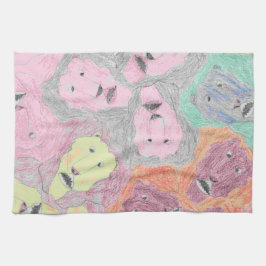 フラクタルライオンズタオル キッチンタオル