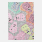 フラクタルライオンズタオル キッチンタオル (縦)