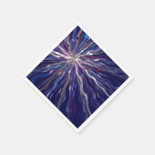 フラクタルリカラフルボン抽象芸術アートワーク スタンダードカクテルナプキン (角)