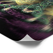 フラクタルリボンのポスター ポスター (角)