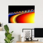 フラクタルリングや輪 – フラクタル ポスター (ホームオフィス)