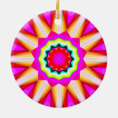 フラクタル万華鏡のように千変万化するパターン01 セラミックオーナメント (裏面)