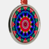 フラクタル万華鏡のように千変万化するパターン02 メタルオーナメント (右)