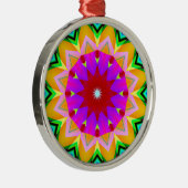 フラクタル万華鏡のように千変万化するパターン04 メタルオーナメント (右)