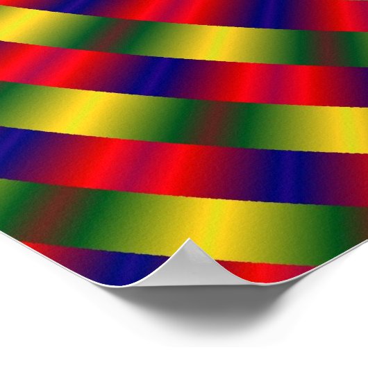 フラクタル光学錯覚ポスター ポスター (角)