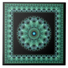 フラクタル光沢のある派手な額縁パターン タイル