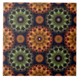 フラクタル光沢フリリー星模様 タイル