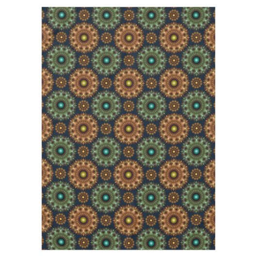 フラクタル光輝光沢華美装飾 テーブルクロス (正面)