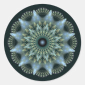 フラクタル光輝星装飾 ラウンドシール (正面)