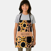 フラクタル円3D幾何学的パターン エプロン (インサイチュ)
