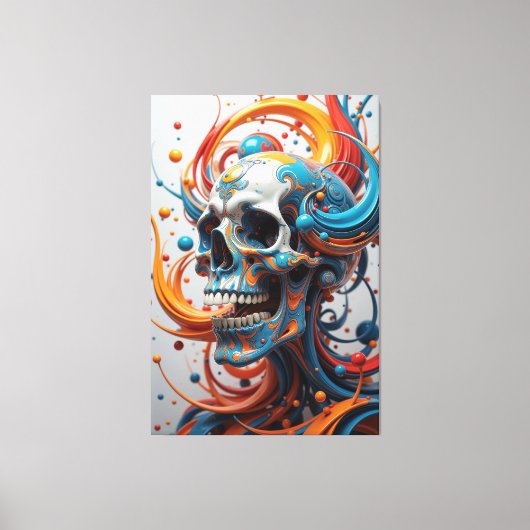 フラクタル再生 キャンバスプリント (正面)