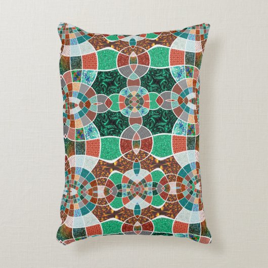 フラクタル効果が少ない画像の繰り返し アクセントクッション (正面(垂直))