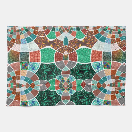 フラクタル効果が少ない画像の繰り返し キッチンタオル (横)