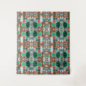 フラクタル効果が少ない画像の繰り返し タペストリー (正面)