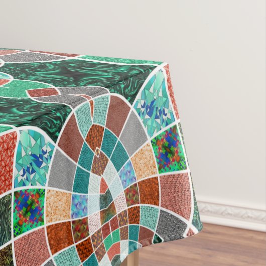 フラクタル効果が少ない画像の繰り返し テーブルクロス (インサイチュ)