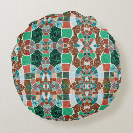 フラクタル効果が少ない画像の繰り返し ラウンドクッション